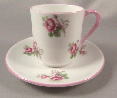 Miniature Shelley Cup & Saucer Bridal Rose Spray- In Stock