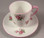 Vintage Miniature Shelley Cup and Saucer Bridal Rose / Rose Spray