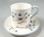 Vintage Shelley Blue Rock Miniature Cup and Saucer