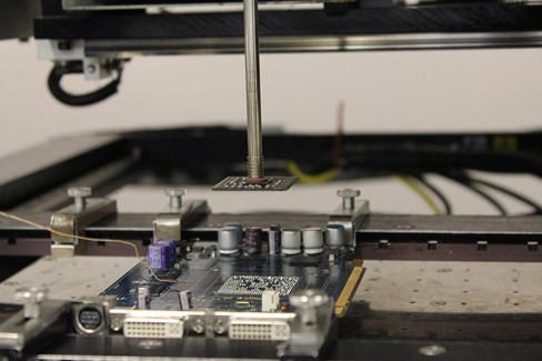 Cutting holes in high precision filter