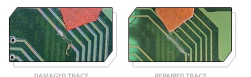 SURFACE MOUNT PAD AND CIRCUIT TRACE REPAIR