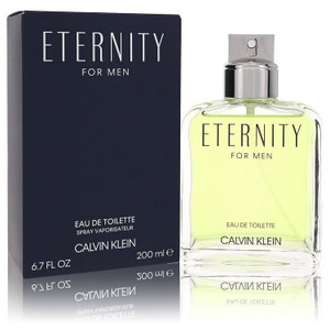 Eternity by Calvin Klein Eau De Toilette Spray 6.7 oz (Men) V728-424735 Eternity by Calvin Klein Eau De Toilette Spray 6.7 oz (Men) V728-424735