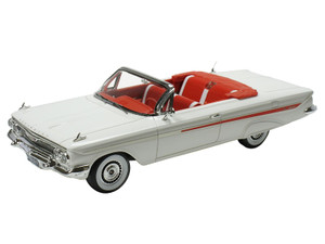 1961 Chevrolet Impala Convertible White with Red Interior Limited Edition to 240 pieces Worldwide 1 F977-GC-062A 1961 Chevrolet Impala Convertible White with Red Interior Limited Edition to 240 pieces Worldwide 1 F977-GC-062A