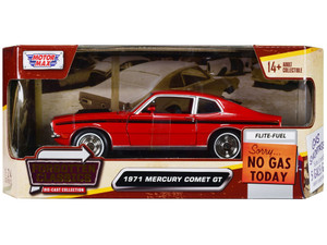 1971 Mercury Comet GT Red with Black Stripes "Forgotten Classics" Series 1/24 Diecast Model Car by  F977-79047R 1971 Mercury Comet GT Red with Black Stripes "Forgotten Classics" Series 1/24 Diecast Model Car by  F977-79047R