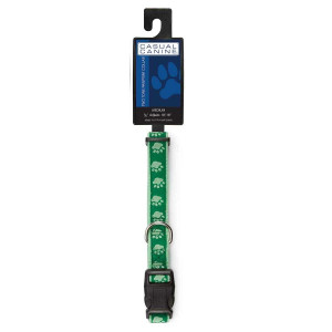Casual Canine Two-Tone Pawprint Collars 6-10 in Green N274-BP01ZA8871_06_43 Casual Canine Two-Tone Pawprint Collars 6-10 in Green N274-BP01ZA8871_06_43