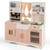 Kids Kitchen Playset with Microwave and Coffee Maker for Ages 3+-Pink - Color: Pink D681-TM10098PI Kids Kitchen Playset with Microwave and Coffee Maker for Ages 3+-Pink - Color: Pink D681-TM10098PI