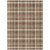 9' X 12' Chocolate and Ivory Plaid Washable Non Skid Indoor Outdoor Area Rug N270-563347 9' X 12' Chocolate and Ivory Plaid Washable Non Skid Indoor Outdoor Area Rug N270-563347