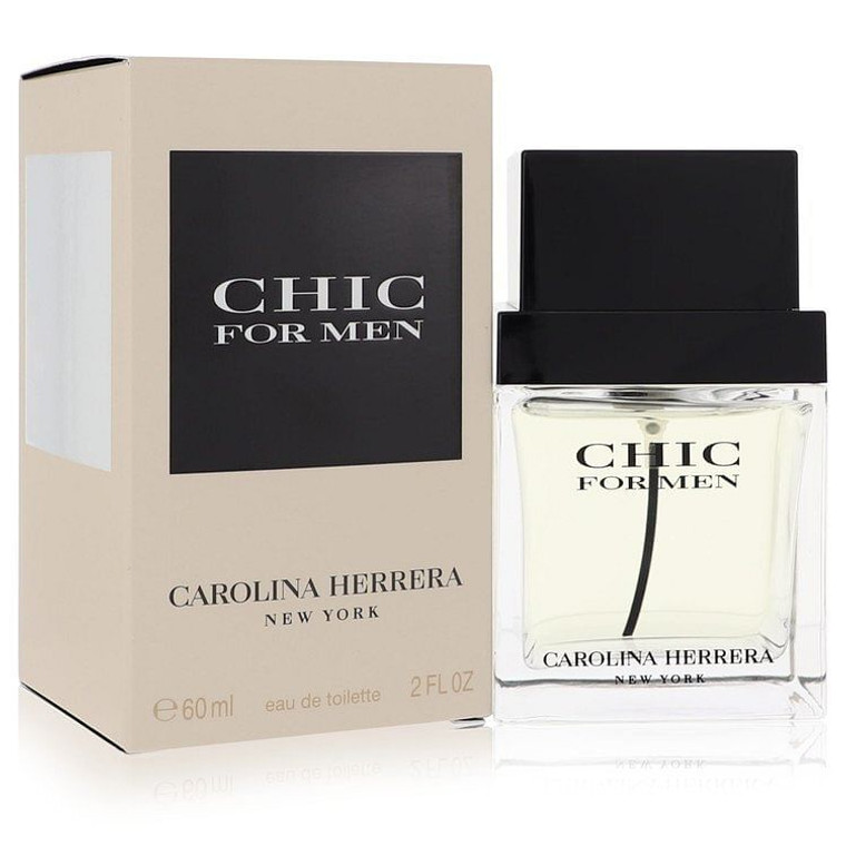 Carolina Herrera Chic Eau De Toilette Spray for Men 2 oz Carolina Herrera Chic Eau De Toilette Spray for Men 2 oz