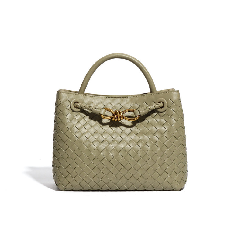 Color: B1747 Cave Stone Green - Women's Graceful Personality Simple Handmade Woven Shoulder Messeng Q119-CJNS192129706FU