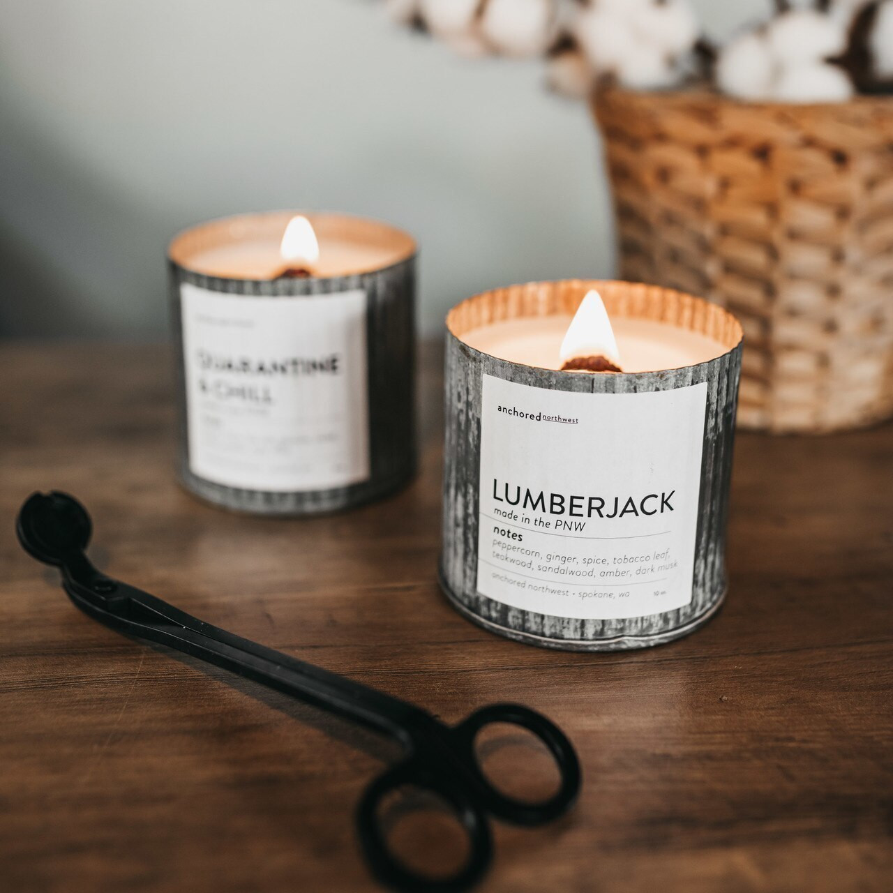 アンティーク雑貨 lumberjack Lumberjack Rustic Vintage Candle Anchored Northwest
