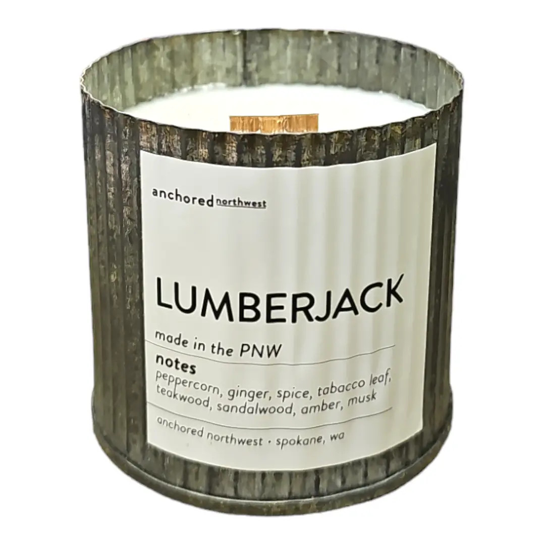 アンティーク雑貨 lumberjack Lumberjack Rustic Vintage Candle Anchored Northwest