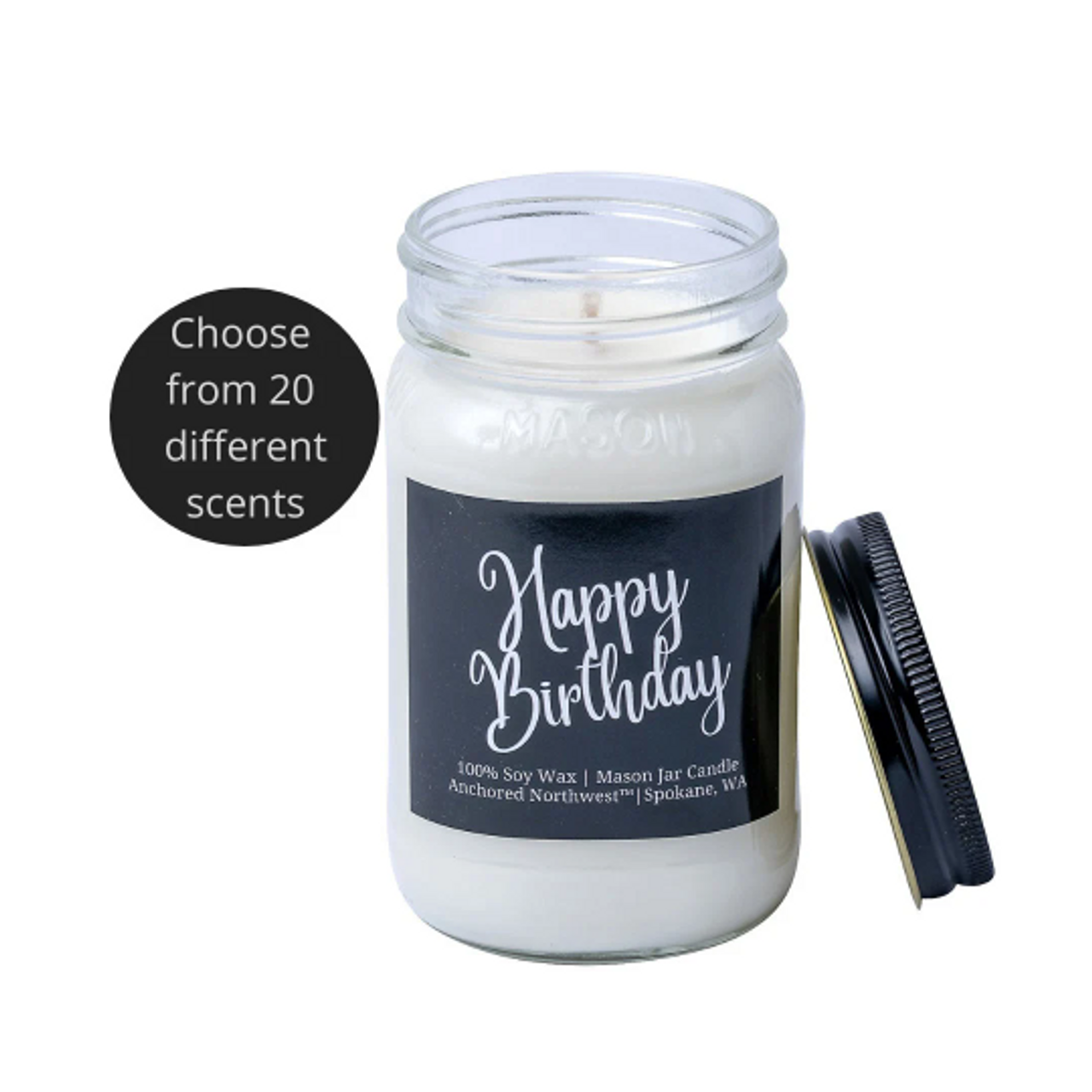 Dandles Candles— Banner Label Mason Jar :: 8oz