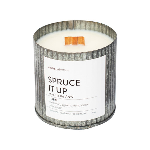 Spruce it up Rustic Vintage Candle