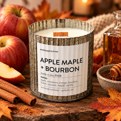 Apples & Maple Bourbon Rustic Vintage Candle