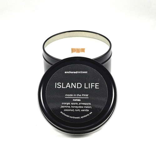 Island Life Wood Wick Travel Tin Candle