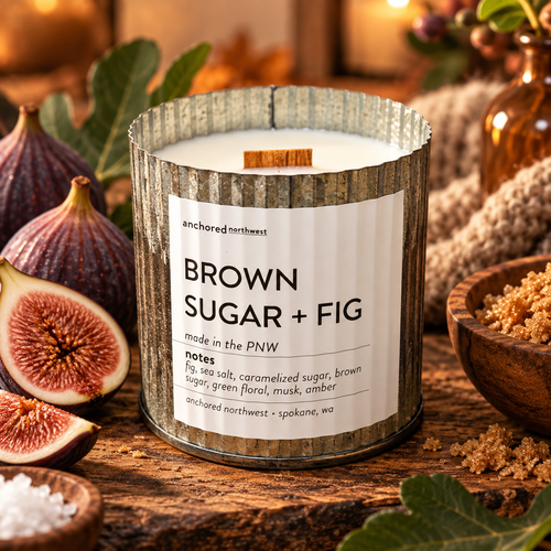 Brown Sugar & Fig Rustic Vintage Candle