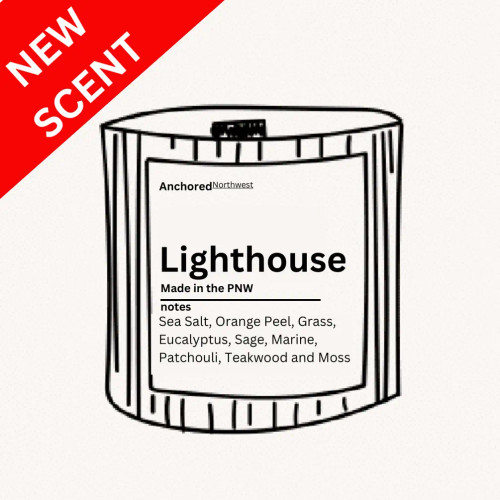 Lighthouse Rustic Vintage Candle