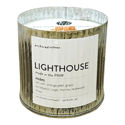 Lumberjack Rustic Vintage Candle Anchored Northwest