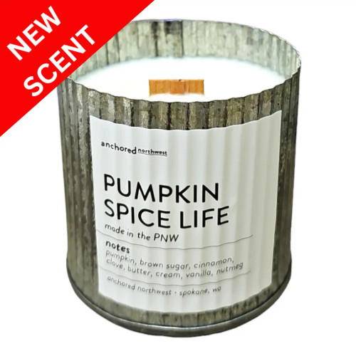 Pumpkin Spice Life Rustic Vintage Candle