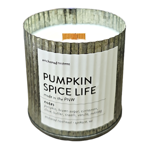 Pumpkin Spice Life Rustic Vintage Candle