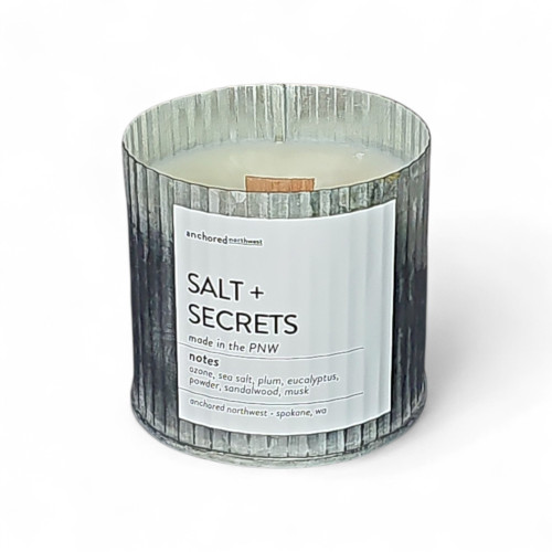 Salt & Secrets Wood Wick Candle