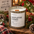 Mistletoe Kisses Rustic Vintage Candle