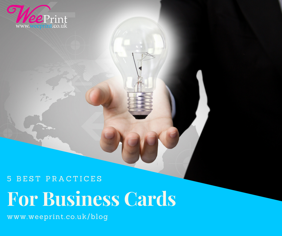 5 Best Practices For Business Cards 