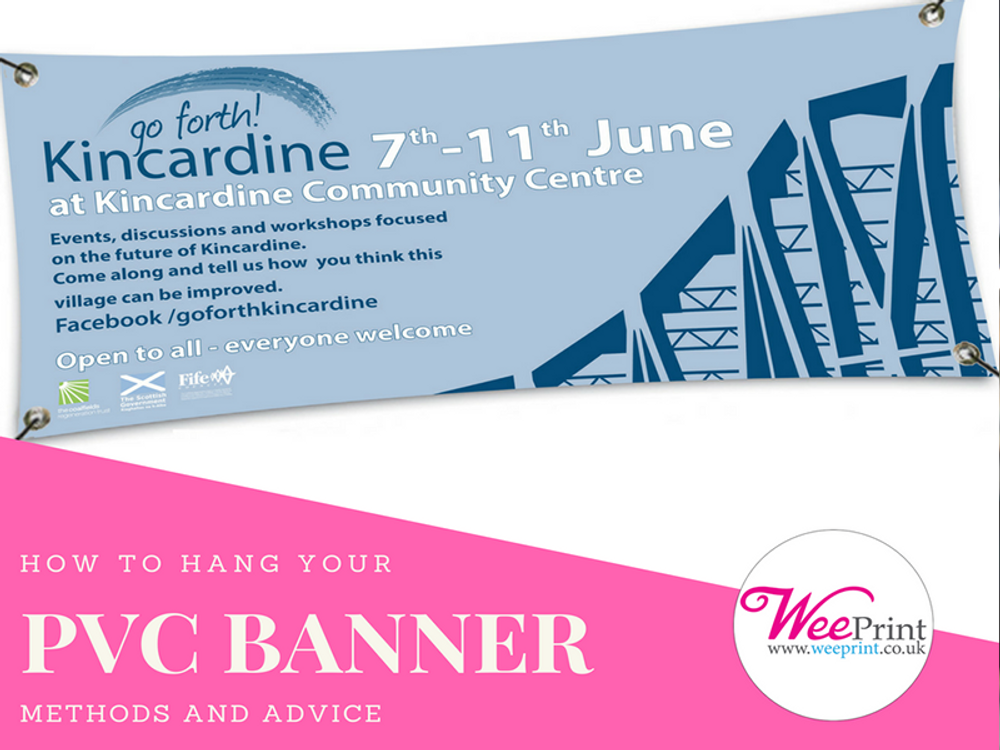 How To Hang Your Pvc Banner Methods And Advice Wee Print Ltd