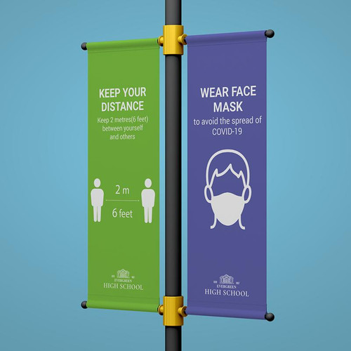  Lamp Post Pole Pocket Banners  