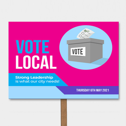Election Outdoor Signs (to insert into poles)