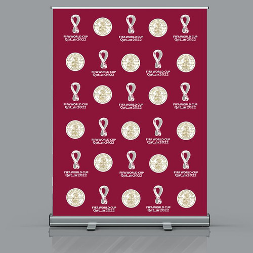  World Cup Backdrop Roller Banner  