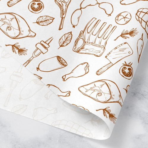  Branded Custom Printed Greaseproof Sheets 