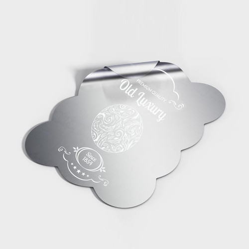 Custom Die Cut Metallic Vinyl Stickers