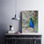 Foamex Mounted Photo Prints, a colorful peacock with vibrant feathers displayed on a wall.