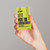 Loyalty Cards, bright yellow Zumba punch card for class rewards held in a person's hand.