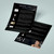Embellished Flyers, a sleek black flyer featuring skincare product images and detailed descriptions.