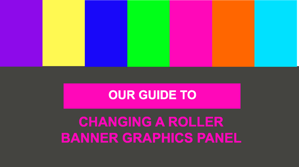 Our guide to changing a roller banner graphic panel Our guide to changing a roller banner graphic panel