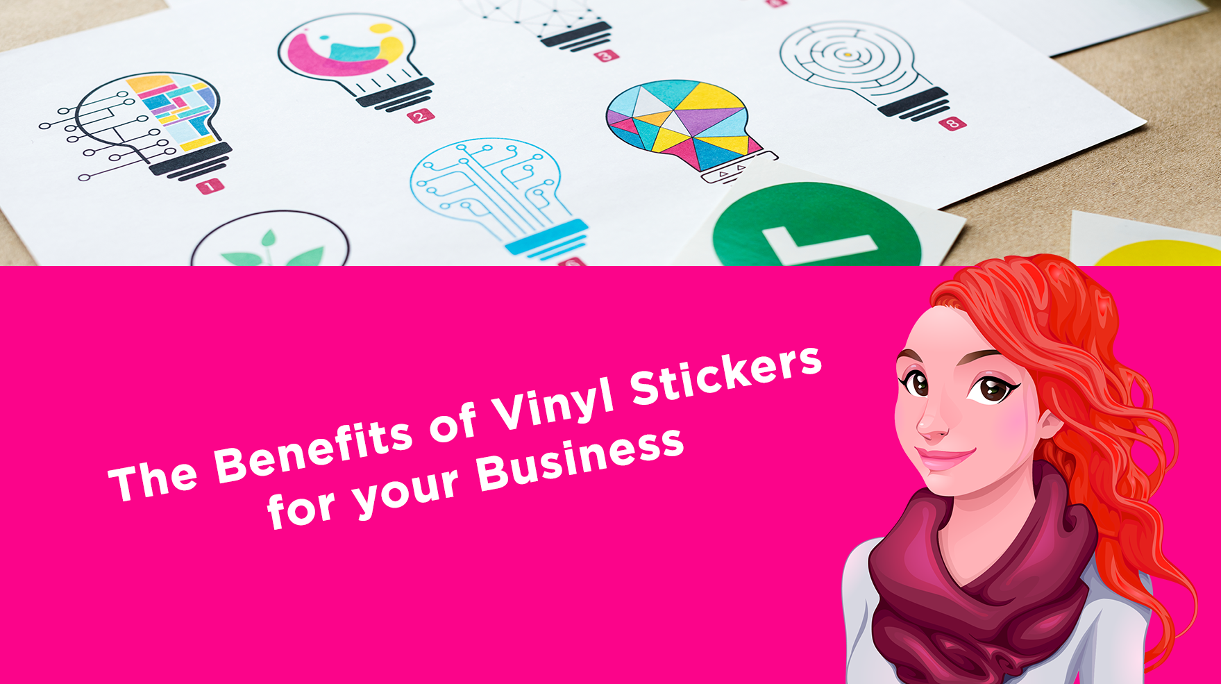 What is the importance of the logo stickers in business?