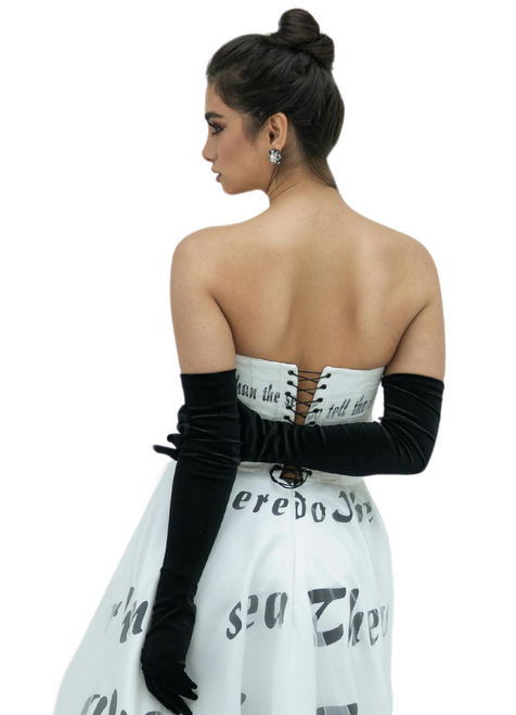 Venetian Velvet Opera Length Gloves for Ladies Venetian Velvet Opera Length Gloves for Ladies