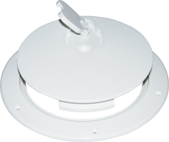 Inspection hatch with white cover 