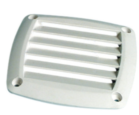ABS louvred vent white