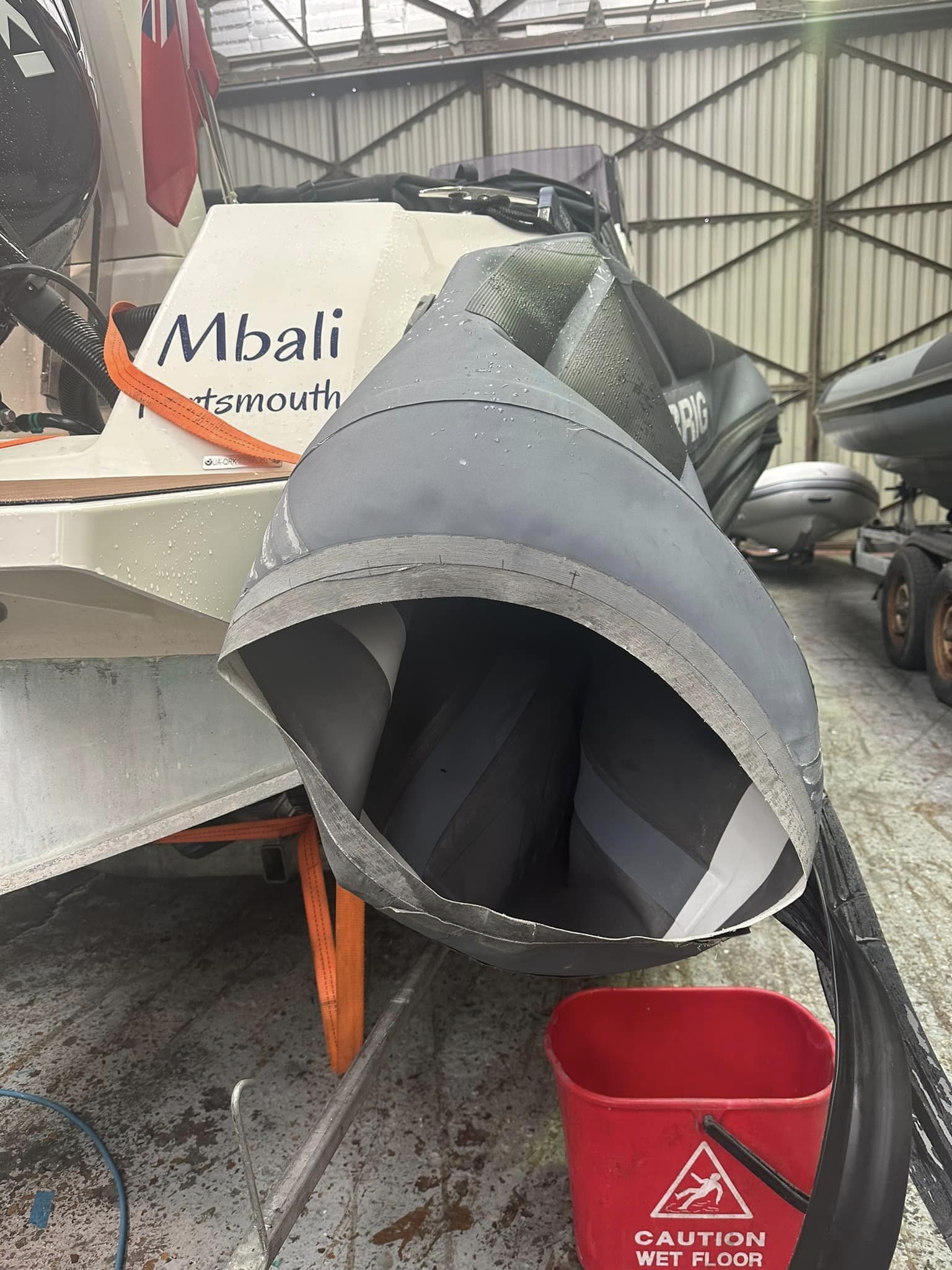 Brig Rib tube repair - Rib Shop Ltd
