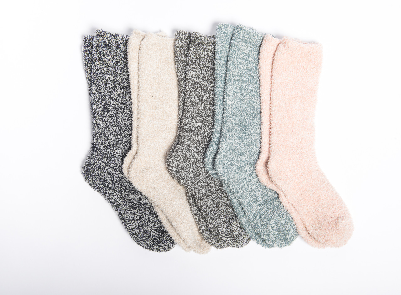 Barefoot Dreams Cozychic Women's Heathered Socks - MariposaHill