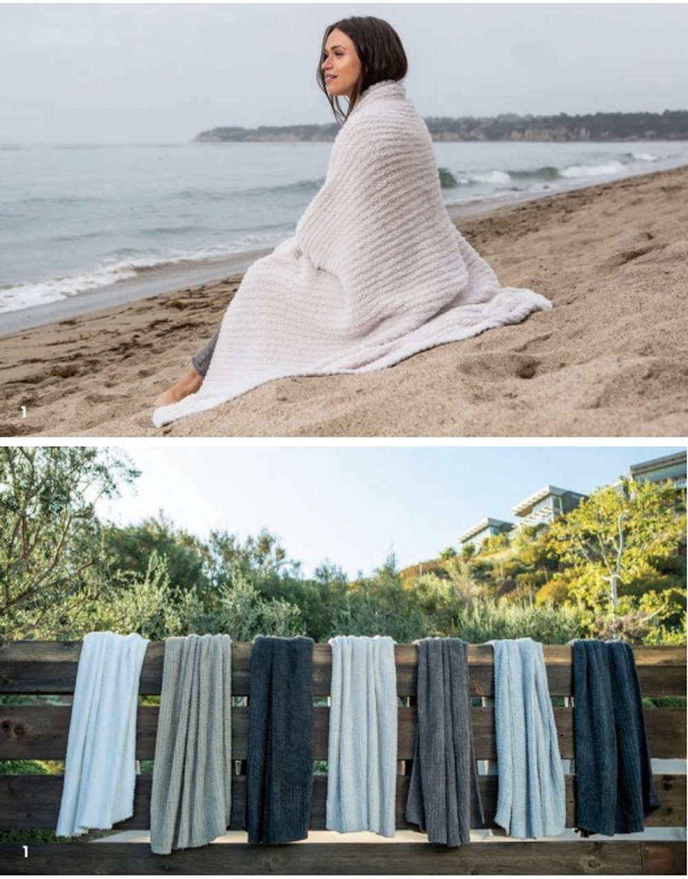 COZYCHIC RIBBED THROW - The Malibu Colony Company