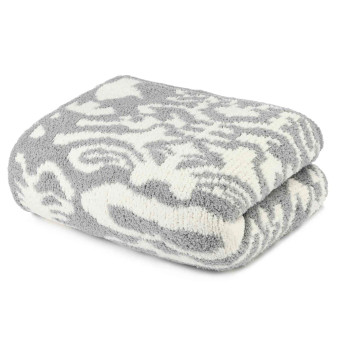 KASHWÉRE Damask Throw Blanket, 52” x 70”