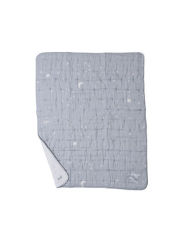 Barefoot Dreams Organic Cotton Double Cloth Starry Night Toddler Quilt