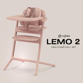 Cybex LEMO 2 High Chair 3-in-1 Set - Pearl Pink