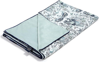 La Millou Velvet Blanket, Lost Kingdom, Smoke Mint 32 x 40 in