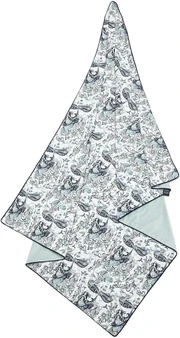La Millou Velvet Blanket, Lost Kingdom, Smoke Mint 32 x 40 in