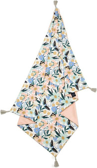 La Millou Medium Light Velvet Blanket, Fairytale Land - Powder Pink 32"x40"